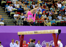 İdman gimnastikası üzrə fərdi çoxnövçülük yarışlarının finalı keçirilir. Bakı, Azərbaycan, 18 iyun 2015